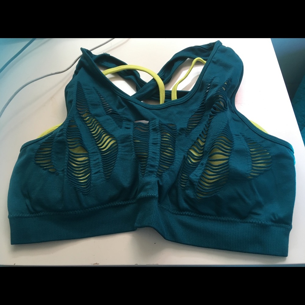 Fabletics Green Sport Bra